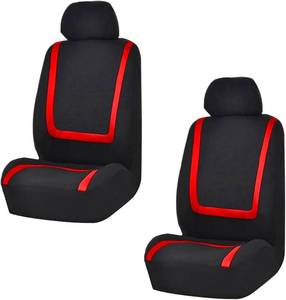 lot 3042 image: LAINLOY 2 Pack Car Seat Covers, Breathable Seat Protectors, Black&Red