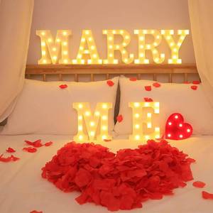 lot 3060 image: MARRY ME LED Light Sign - Will You Marry Me, Proposal & Engagement Sign