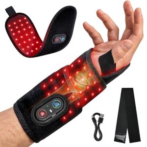lot 3076 image: Red Light Therapy for Hands Wrist Wrap, Cordless Carpal Tunnel Wrist Brace