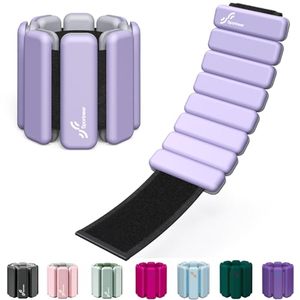 lot 3078 image: Sportneer Wrist & Ankle Weights for Women Men, Silicone Weighted Bangles