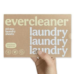 lot 3079 image: Evercleaner Laundry Detergent Sheets - Fresh Linen, Hypoallergenic