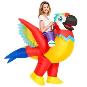 lot 3085 image: Inflatable Parrot Costume Halloween Blow up Costumes for Adult Men Women