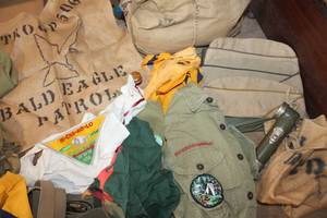 lot 3565 image: Vintage Boy Scout Shirts, Pants, Hats & More