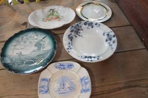 lot 3597 image: Antique Serving Bowl and More