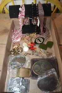 lot 3638 image: Misc. Jewelry, Belt Buckles & More