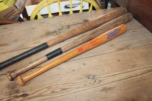 lot 3643 image: Vintage Wood Bats