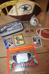 lot 3738 image: Vintage Cowboy Football & More