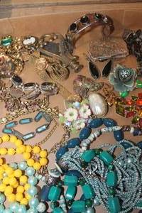 lot 3745 image: Flat of Misc. Jewelry & More