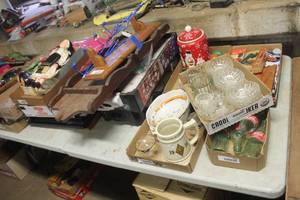 lot 3758 image: Contents of Table and Under Table