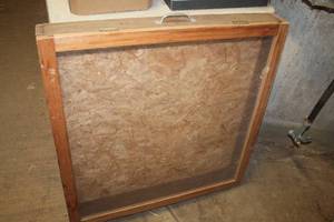 lot 3759 image: 29 x 30 Wood Display Case
