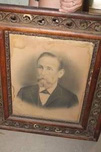 lot 3763 image: 26 x 30 Antique Picture