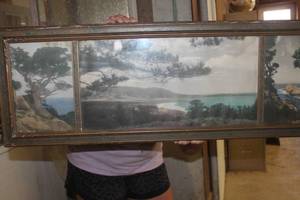 lot 3764 image: 13 x37 Antique Picture