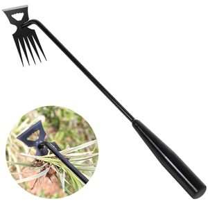 lot 40238 image: Weed Remover Tool,Garden Weed Tool, Portable Garden Weeder Tool for Vegetable Gardening Backyard Farm Planting & Weeding (Black Handle)