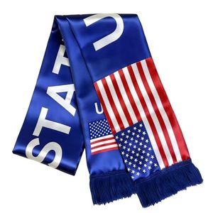 lot 40255 image: USA Soccer Fan Scarf - Double-Sided United States Supporter Scarf for 2026 International Soccer Matches & Game Day