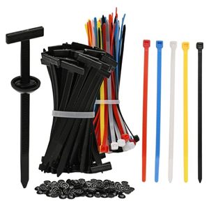 lot 40262 image: 200 Pcs Heavy Duty Nylon Cable Ties for Automotive Body & Trim Clips, Self-Locking Zip Ties for Car Body, Replacement Parts & Outdoor Use - Strong Adjustable Plastic Fasteners