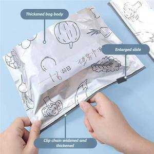 lot 40264 image: Reusable Aluminum Foil Bags, Freezer Safe & Leak Proof Stand Up Storage Bags with Zipper for Meat Seafood Vegetables, Heavy Duty BPA Free Food Storage Containers (Large)