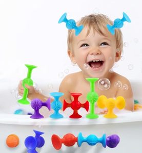 lot 40265 image: Large Suction Bath Toys for Kids, 12 Piece Starter Set Suction Cup Toys Stocking Stuffers Preschool Sensory Fidget Toys for Boys Girls  No Hole Bath Toy  BPA Free (Large Size)