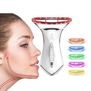 lot 40268 image: Upgraded Version  Neck Face Toning Device with 5 Color Led for Skin Care Wrinkles, Double Chin, Water Resistant at-Home Face Tool