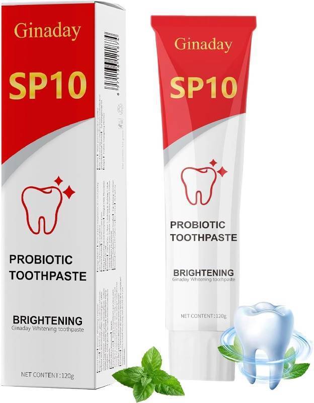 lot 12056 image: 2 Pack SP10 Probiotic Toothpaste, Deep Cleaning Care Fresh Breath Ultra Whitening SP10 Toothpaste.(1Pcs)