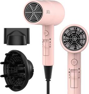lot 40302 image: AINA Diffuser Hair Dryer Full-Featured Blow Dryer 110V1600W(Babe Pink)