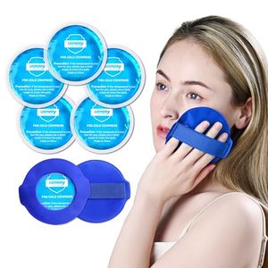 lot 40332 image: samply Small Gel Ice Packs, 4 Mini Reusable Cold Packs with 2 Covers