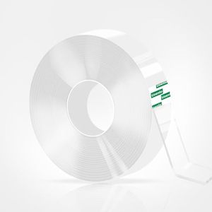 lot 40336 image: 5 Pack Uonelo Heavy Duty Nano Double Sided Tape - 16.5ft Strong Clear Adhesive, No Residue Reusable for Walls, Cars & Home Decor