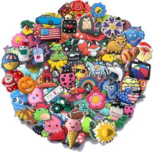 lot 40411 image: YAZO 30,50,100Pcs Random DIY Shoe Charms for Decoration Party Favors