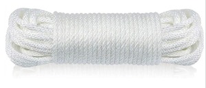 lot 40427 image: Flagpole Rope - Solid Braid Polyester Flag Halyard Line Designed for Flag Pole (50 Feet)