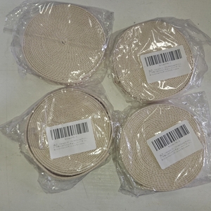 lot 40428 image: 4 Packs 14.7 Ft Oil Lamp Wicks, 0.78 Width Cotton Replacement Wicks, Braided Candle Wicks for Kerosene