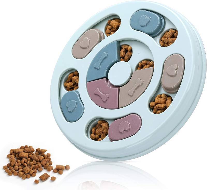 lot 21919 image: DR CATCH Dog Puzzle,Dogs Food Toys for IQ Training & Mental Enrichment,Dog Treat Puzzle(Blue)
