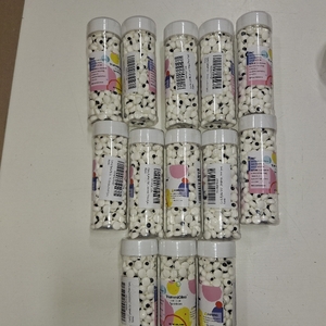 lot 48007 image: 13 Packs Mini Candy Eyes for Decorating 4.6 oz Edible Small Eyeballs Halloween Sprinkles for Cake Cupcakes Toppers Cookies Baking Decoratings Christmas (7mm Eyes)