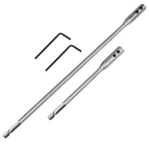 lot 48015 image: Hotop 4 Pcs 14 Drill Bit Extension Set Spade Bit Extender 6 and 12 Inch