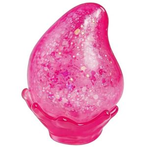 lot 48033 image: Water Drop Squishy Fidget Toy, Slow Rising Glitter Stress Ball Soft Sensory Squeeze for Anxiety Stress Relief, Classroom Prizes & Party Favors for Teens Adult (Pink)