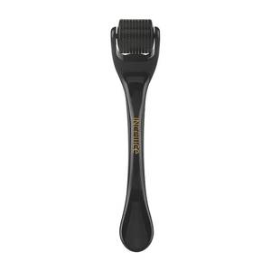 lot 48073 image: Derma Roller Titanium, Microneedling Roller with 540 Needles, Micro Needle Roller for Men and Women Skincare Tool Home Use - Glossy Black