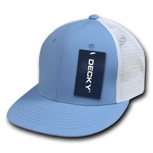 lot 48127 image: Youth 6 Panel High Profile Structured Cotton Trucker, SkyWhite