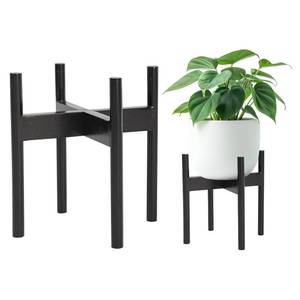 lot 28984 image: Wood Plant Stand, Indoor Outdoor Holder, 11.9x12.5 Inch - Retail $25