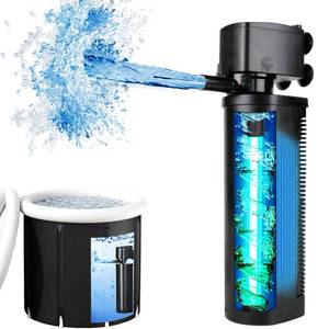 lot 29002 image: 600GPH Cold Plunge Filter Small Pool Filter for Up to 1000 Gal Ice Bath Hot Tub Cloudy Water Cleaner with Green Clean Machine fof Cold Pod - Retail $63