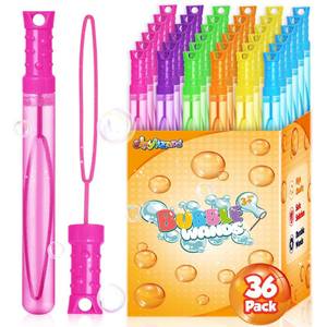 lot 29020 image: 30PCS Bubble Wands for Kids,Bulk Bubble Wand for Kids Party Favor, Bubble Maker for Party Favor,Birthday,Goodie Bags, Wedding, Carnival Prizes, Summer Outdoor Toy Gifts, Assortment 6 Colors - Retail $28