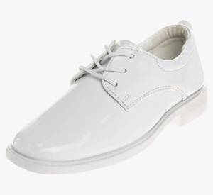 lot 28817 image: Boys Classic Comfort Oxford Shoe - Wing Tip Formal Dress Shoes lace up (Colors BlackBrownWhite) (Sizes 7-10 Toddler  11-2 Little Kid  3-6 Big Kid) (size 13) - Retail $25