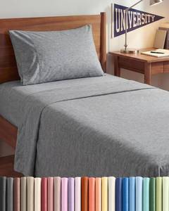 lot 28841 image: Duvet Cover TwinTwin XL - 2 Piece Set, College Dorm Room - Heathered Grey - Retail $25