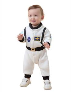 lot 28859 image: Baby Astronaut Jumpsuit Costume, White, 6-12 Months - Retail $20