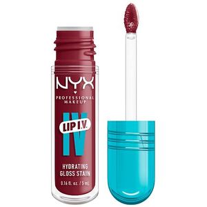 lot 28866 image: NYX Professional Makeup Lip IV Hydrating Lip Gloss Stain - Bubble Gum Burst - 0.16 fl oz Animal By-Product-Free, Vegan, Medium Tones - Retail $17
