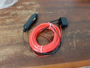 lot 28887 image: EL Wire Red Neon Glow Rope with Controller and Battery Pack - Retail $9