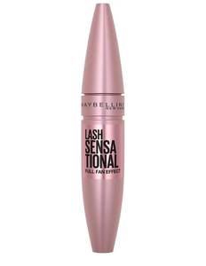 lot 28903 image: Maybelline Lash Sensational Washable Mascara, Lengthening and Volumizing for a Full Fan Effect, Blackest Black, 1 Count - Retail $11