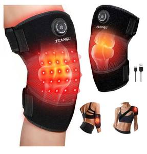 lot 28907 image: Red Light Therapy Knee Brace for Pain Relief, Cordless Knee Wrap660nm & 850nm Infrared Light Therapy Heated Device for KneeShoulderJointElbow, Easy to Use, Gifts for Women Men Seniors - Retail $35