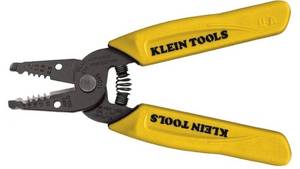 lot 28921 image: Klein Tools 11048 Dual Wire Stripper Cutter for Solid Wire, Made in USA - Retail $21