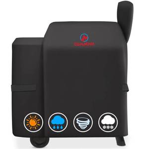 lot 28923 image: Grill Cover for Traeger Pro 22 & 575 Series - 600D Wood Pellet Smoker Cover for Traeger Waterproof & Heavy Duty, Premium Pellet BBQ Cover for Treager Pro 22  Pro 575, Z Grills 550B and More - Retail $30