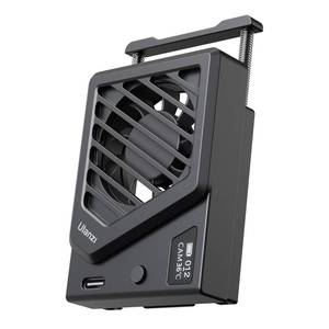 lot 28925 image: Upgrade Camera Cooling Fan, Flexible Adjustment Spring Mount, Black (a small piece is not attached see picture for reference efernce) - Retail $36