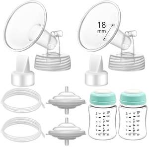 lot 28932 image: Pump Parts Compatible with Spectra S1S29 Plus, Not Original Accessories, Full Set Replacements Include 18mm Flanges, Duckbill Valves, Backflow Protectors, Tubings and Bottles - Retail $30