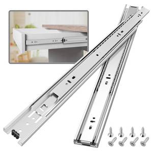 lot 28943 image: 1 Pair Full Extension Drawer Slides 18 inch Heavy Duty Rails - Retail $26